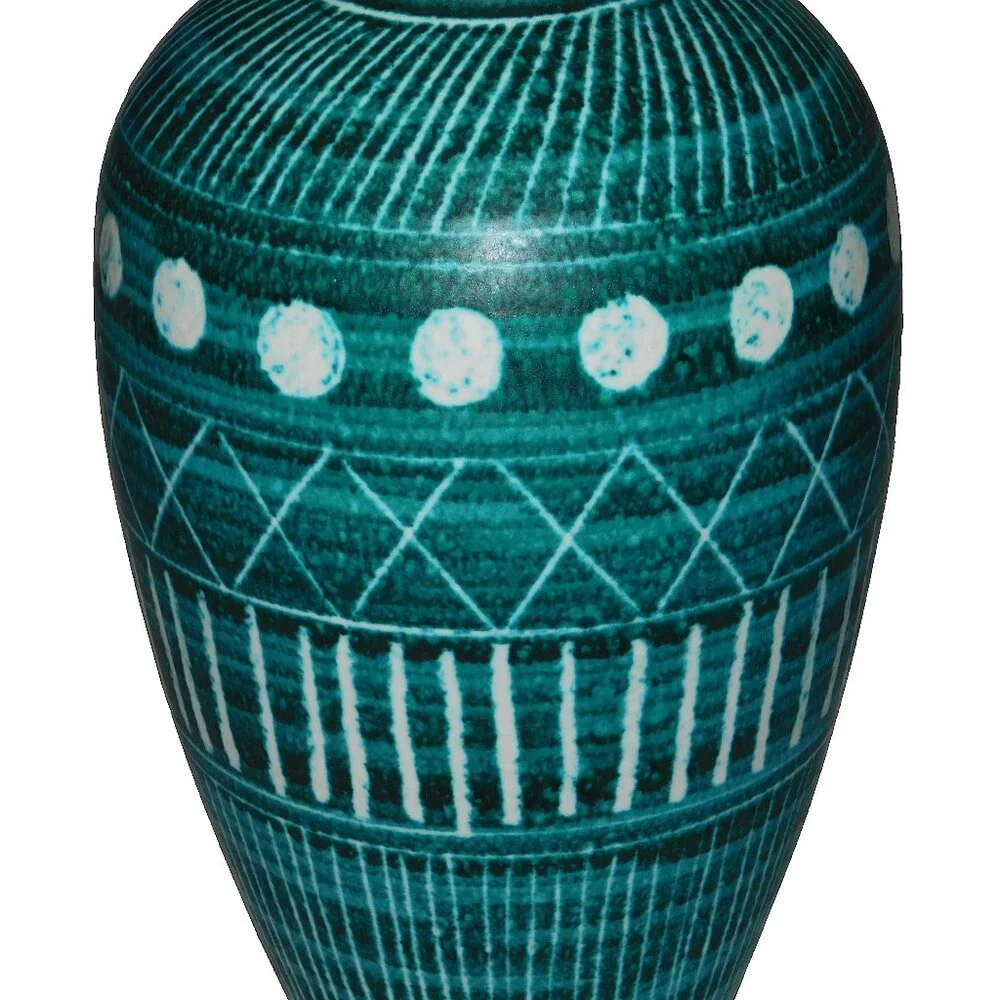 Aerin Calinda Tall Tapered Vase Deco Rimini Green Made in Italy